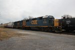 CSX 2770 brings a train into Hagerstown yard